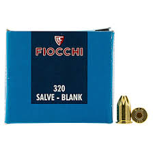 Fiocchi 320 short Blank 0 Grain Brass Blank Ammo, 100 Rounds, 320BLANK