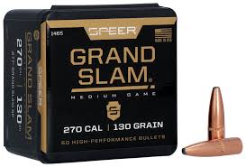 Speer Grand Slam 270 (.277) 130 Grain Soft Point Rifle Bullet 50/bx - 1465