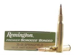 Remington Premier Scirocco Bonded .30-06 Springfield 180 Grain Swift Scirocco Bonded Centerfire Rifle Ammunition - 29328
