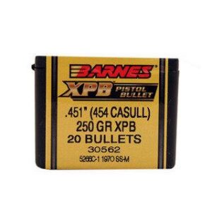 Barnes Bullets XPB 454 Casull (.451) 250 GR XPB 20 Box - 30562
