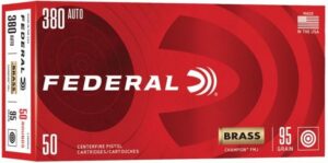 Federal Champion 380 ACP Ammo 95 Grain Full Metal Jacket 50/bx - C38095A