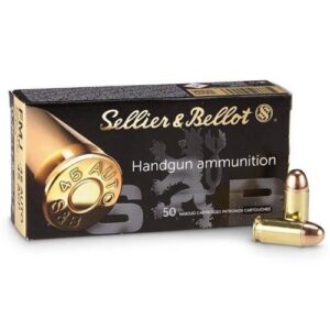 Sellier & Bellot Ammunition - 45 Auto - 230 Grain Full Metal Jacket - 50 Rounds - Brass Case