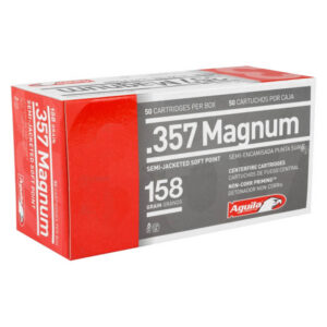 Aguila 357 Magnum Ammo 158 Grain Semi-Jacketed Soft Point 50/bx - 1E572823