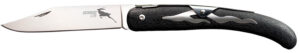 Cold Steel CS20KJZ Kudu Lite 4.25" Folding Clip Point Plain Satin 5Cr15MoV SS Blade, 5.75" Black Textured Zy-Ex Handle