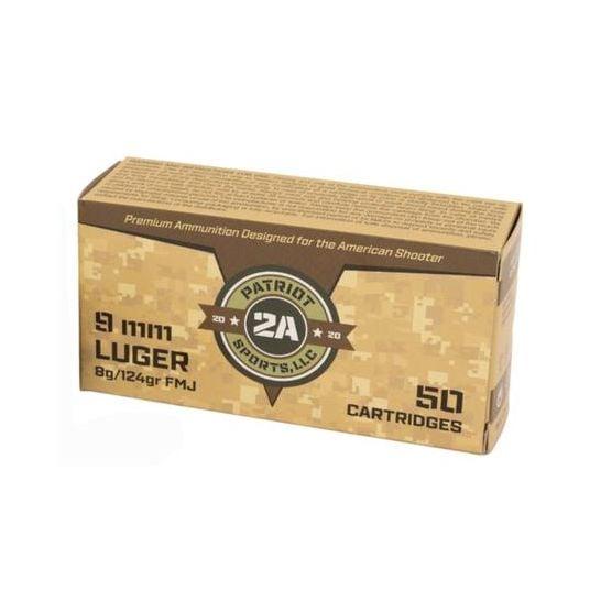 Patriot Sports 9mm 124gr FMJ