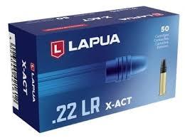 Lapua X-ACT 22 Long Rifle Ammo 40 Grain Lead Round Nose 50/bx - 420161